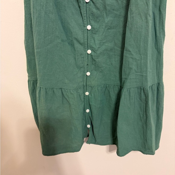 2/$30 Universal Thread Green Sleeveless Button Front Dress with Pockets Size M - Picture 4 of 8